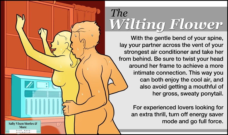 6 Cool Sex Positions to Beat the Summer Heat Comics - Salty