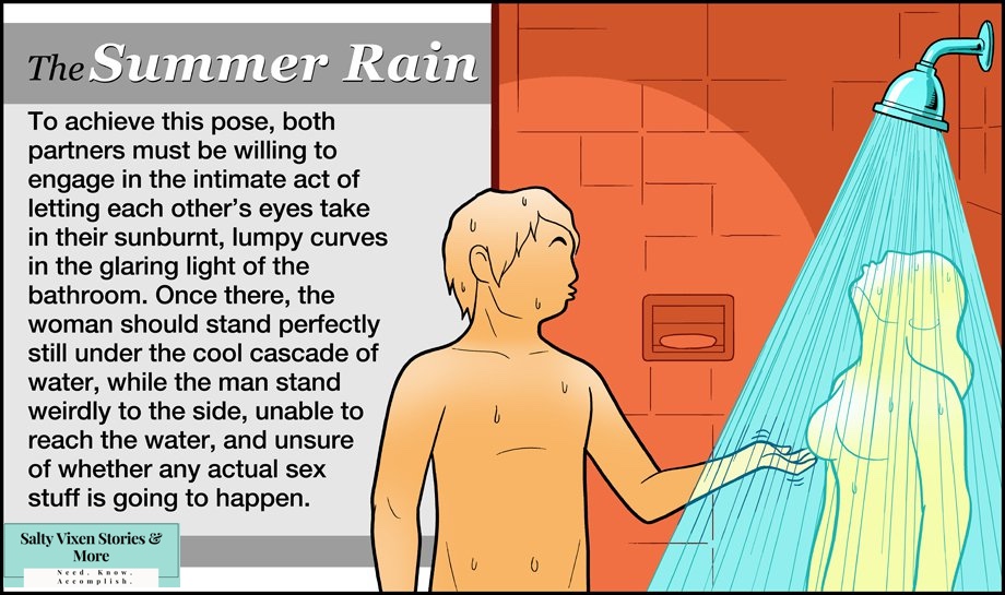 6 Cool Sex Positions to Beat the Summer Heat Comics - Salty